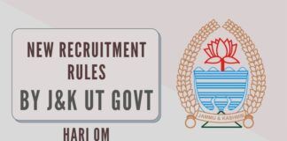 The government came out with J&K appointment of Class-IV (Special Recruitment) Rules, doing away with the decades-old practice of division and district-specific recruitments.