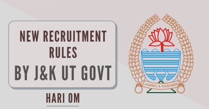 The government came out with J&K appointment of Class-IV (Special Recruitment) Rules, doing away with the decades-old practice of division and district-specific recruitments.