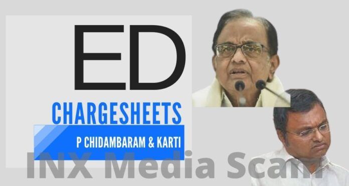 After much delay, the Enforcement Directorate has also charge-sheeted Chidambaram and Karti in the INX Media case