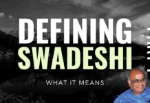 What would you consider as Swadeshi? If a product is made in India using Indian labour but funded by foreigners? What about assembling foreign components to make a product in India? Prof RV cuts through the clouds of confusion and arrives at a precise definition. A must watch!