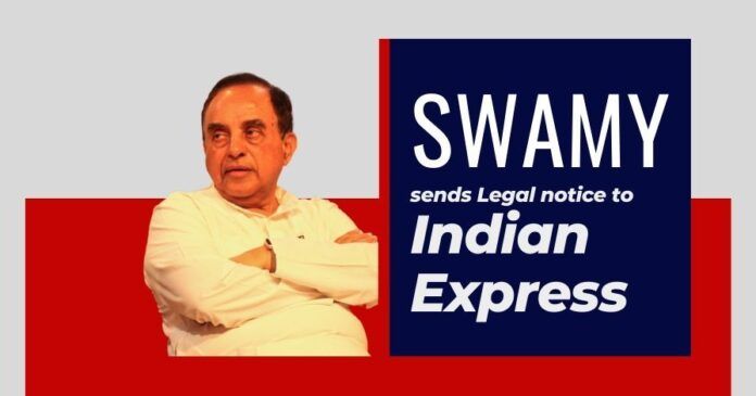 BJP leader Subramanian Swamy has thrown the gauntlet to Indian Express - apologise, reveal how you are paying Pakistani journos or else...