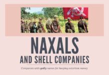 Naxals who have infiltrated just about every branch of Democracy also indulged in a Capitalist pastime, of using shell companies to store extortion money