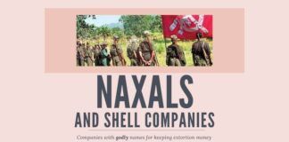 Naxals who have infiltrated just about every branch of Democracy also indulged in a Capitalist pastime, of using shell companies to store extortion money