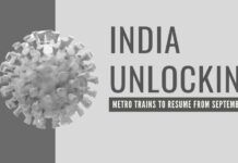 MHA’s new Unlockdown-4 guidelines allowed operation of Metro Trains from September 7 and allowed all kinds of public gathering up to 100 persons from September 21 with strict social distancing norms.