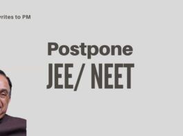 Underlining the importance of how failing a JEE/ NEET could affect the psyche of a student, Swamy writes to the PM, urges postponement