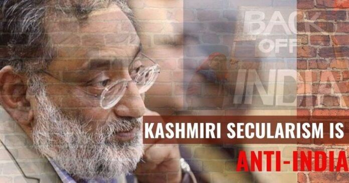 Kashmiri secularism is anti-India