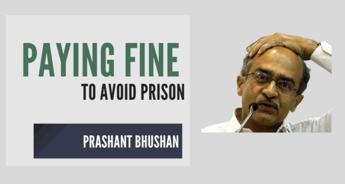 Prashant Bhushan eats humble pie, apologizes and pays Rs.1 fine to the Supreme Court