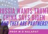 Why is China cozying up to Turkey? Where is Iran in the China-Turkey-Pakistan-Malaysia axis? Who is opposing MBS inside Saudi Arabia? What does China hope to achieve by meddling in the Middle East? And most important, why is China rooting for Biden and Russia for Trump? Prof M D Nalapat has the answers in this must-see video!
