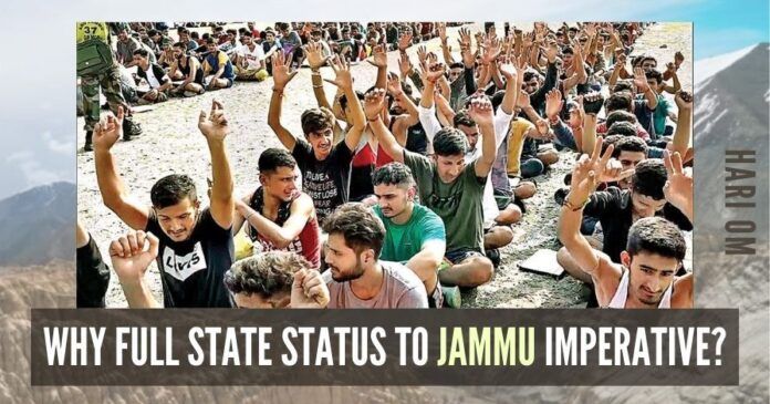 Despite Kashmiri youths occupying maximum government and semi-government jobs than Jammu youths, Kashmiri leaders want more jobs for the Kashmiri youths