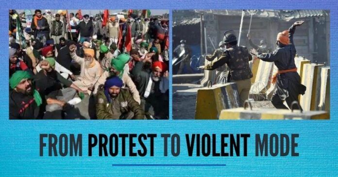 The farmer protest now has taken violent agitation mode, infiltrated by all kinds of forces, now a big headache for Modi Govt.