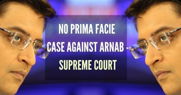 In Arnab’s petition, SC raised concern about the MVA Govt’s high handedness in the arrest of Arnab Goswami in a two-year-old case of abetment to suicide