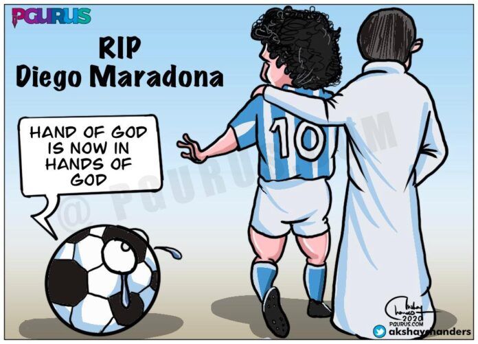 The world bids a tearful farewell to the ‘Hand of God and Head of Maradona’