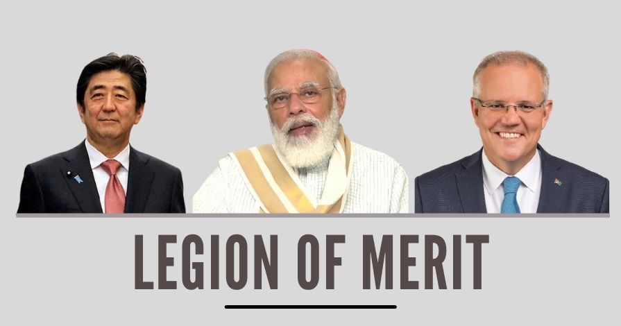 Legion of merit, a resounding recognition of the arrival of the NaMo on the global scene and scheme