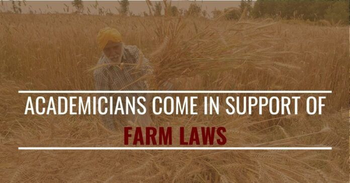 Academicians come in support of Farm laws