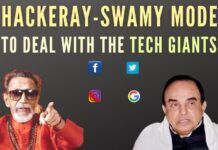 We need Thackeray-Swamy model right now to fight the social media tech giants, a demagogue who can harvest fear in their minds