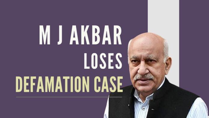 M J Akbar, former Editor and ex MoS-EA faces a setback in his career