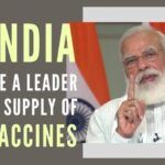 It is becoming increasingly clear that India will be a leader in the supply of vaccines to the whole world, a view reflected by Modi in his speech today on Covid