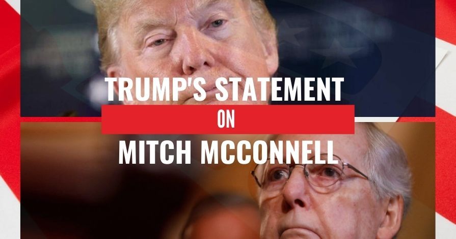 Trump berates Mitch McConnell in this statement to the press