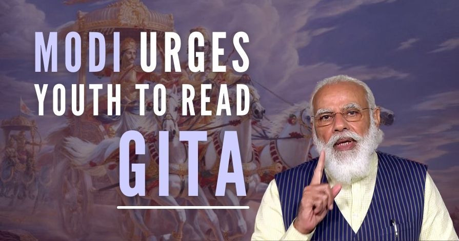 PM Modi urges youth to read Gita to understand the meaning of life