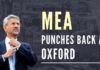 MEA S Jaishankar punches back at Oxford University for its racism