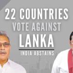22 countries vote against Sri Lanka on its Human Rights record; India abstains