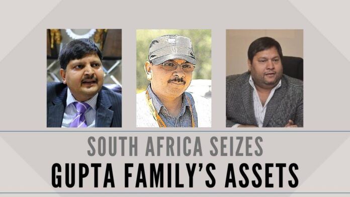 South Africa is turning the screws on the fugitive Gupta family’s assets, attach USD 1.3 million from a bank account