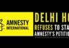 Amnesty International suffer a major setback as Delhi HC refused to stay the attachment of its bank accounts and deposits by ED