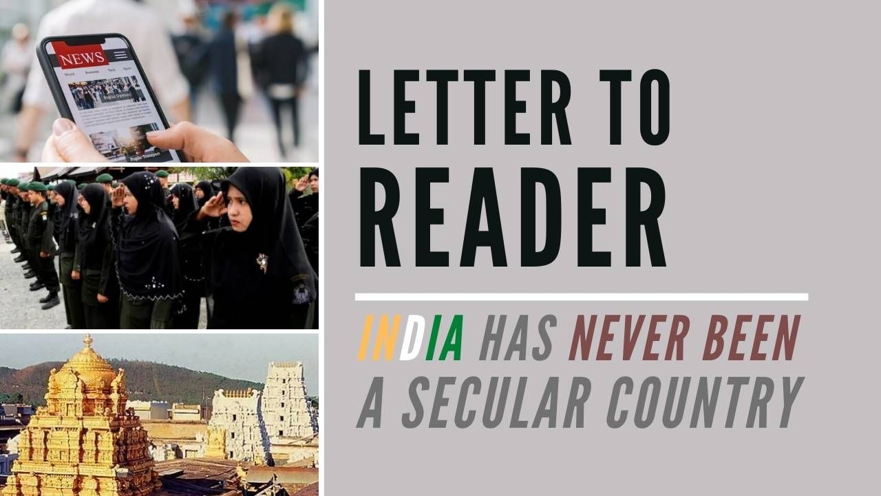 In a Secular country, all citizens irrespective of religion would be covered by a single set of laws. In India, people of different religious beliefs are covered by different laws, this validates that India has NEVER BEEN a Secular country