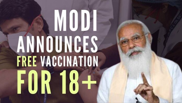 India changes course, announces free vaccination in an indirect dig at States trying to make money off vaccines