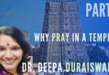 Dr. Deepa Duraiswamy on the difference between praying at home and a temple, what Agamas are about