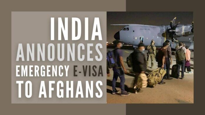 India creates a new emergency visa program for Afghans who fear for their life under Taliban