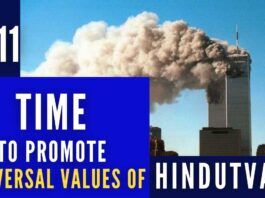 Organizing an anti-Hindutva conference on 9/11 is like cunningly drawing fictional tie-ins with Hindutva/ Hinduism & repeating that adage over & over again in coming years.