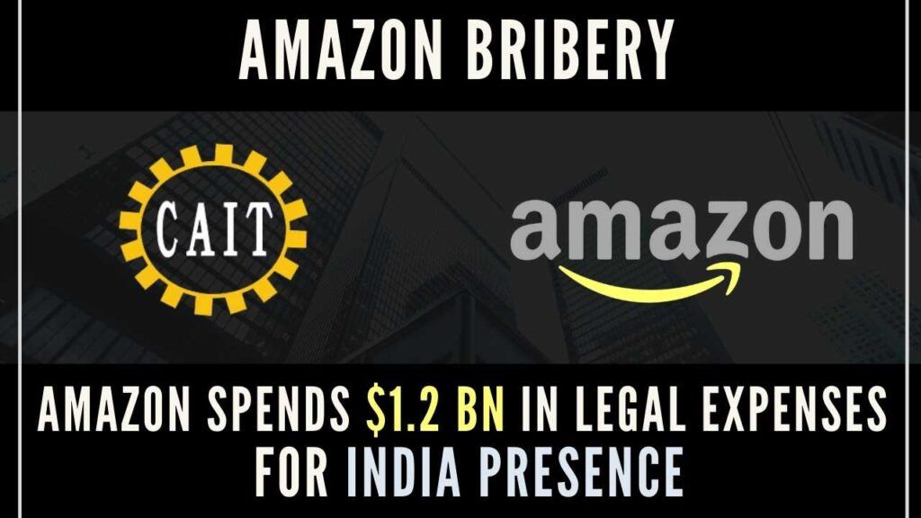 Amazon Bribery Amazon accounts show Rs 8,546 crore (USD 1.2 Billion