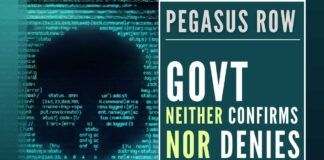 The Government of India neither confirms nor denies that it used Pegasus, according to its filings before the apex court
