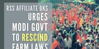RSS AffiIiate BKS urges Modi government to rescind Farm laws, calls MSP illusory