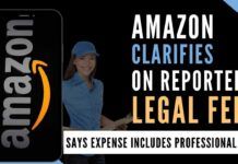 Amazon clarifies that the amount included professional fees and that Amazon India Ltd is not owned by it