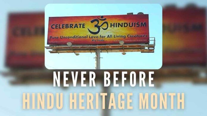 Seeking pride in and valuing and celebrating our heritage is what Hindu Heritage Month stands for
