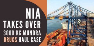 On the orders of MHA, NIA took over the probe in the Mundra probe drug haul case