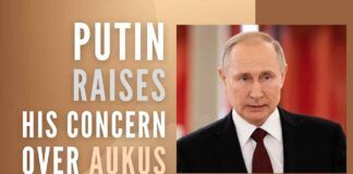 Putin on AUKUS said, "it is good to be friends with each other, but bad to be friends against someone."