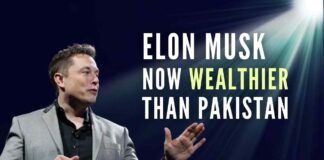 Elon Musk's net worth is now greater than the GDP of Pakistan, a country whose population is over 220 million