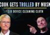 Musk has trolled Apple CEO Cook over the company's new $19 expensive polishing cloth