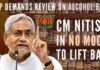Following mass demonstrations in past four days, BJP in Bihar said that CM Nitish Kumar should review the liquor ban in the state