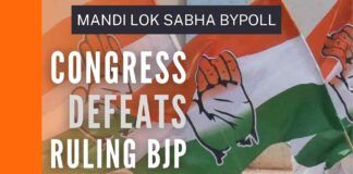 In a major embarrassment for the state ruling BJP, Congress won the Mandi Lok Sabha bypoll along with all three Assembly constituencies
