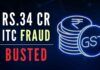 Fraudulent entities generate GST value of about Rs.220 crores and an inadmissible amount of Rs.34 crores