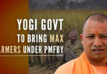 In a major farmer outreach, the Yogi government launched a special drive to enroll more cultivators under the Pradhan Mantri Fasal Bima Yojana