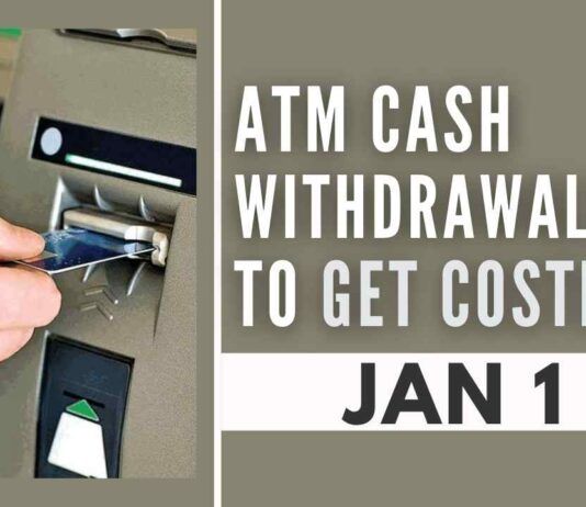 Charges have been increased given the rising cost of ATM deployment and expenses pertaining to ATM maintenance