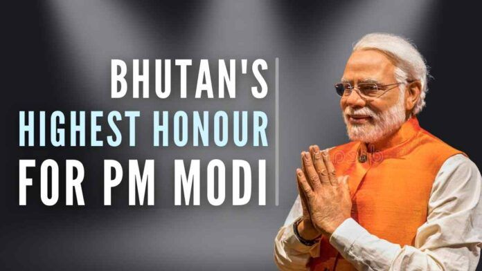 highest civilian award | This new award has added to PM Modi's long list of awards from various nations
