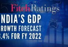 Fitch raised GDP growth projection for the next financial year to 10.3 percent