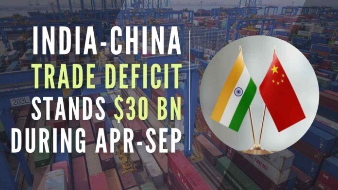 MoCI said, Govt has made sustained efforts to achieve a more balanced trade with China, including bilateral engagements to address non-tariff barriers on Indian exports to China