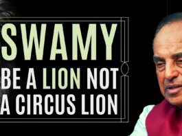 Quoting from the Bhagavad Gita, Rajya Sabha member Dr. Subramanian Swamy charts the history of Parasurama and his creation of land for Brahmins till Adi Sankara, another great from Kerala. Be like a lion, not a circus lion, exhorts Dr. Swamy. A must-watch!